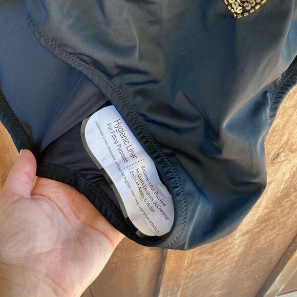 Boston Proper Amita Naithani V-neck Sequin Embellished One Piece Swimsuit-black - Picture 5 of 16